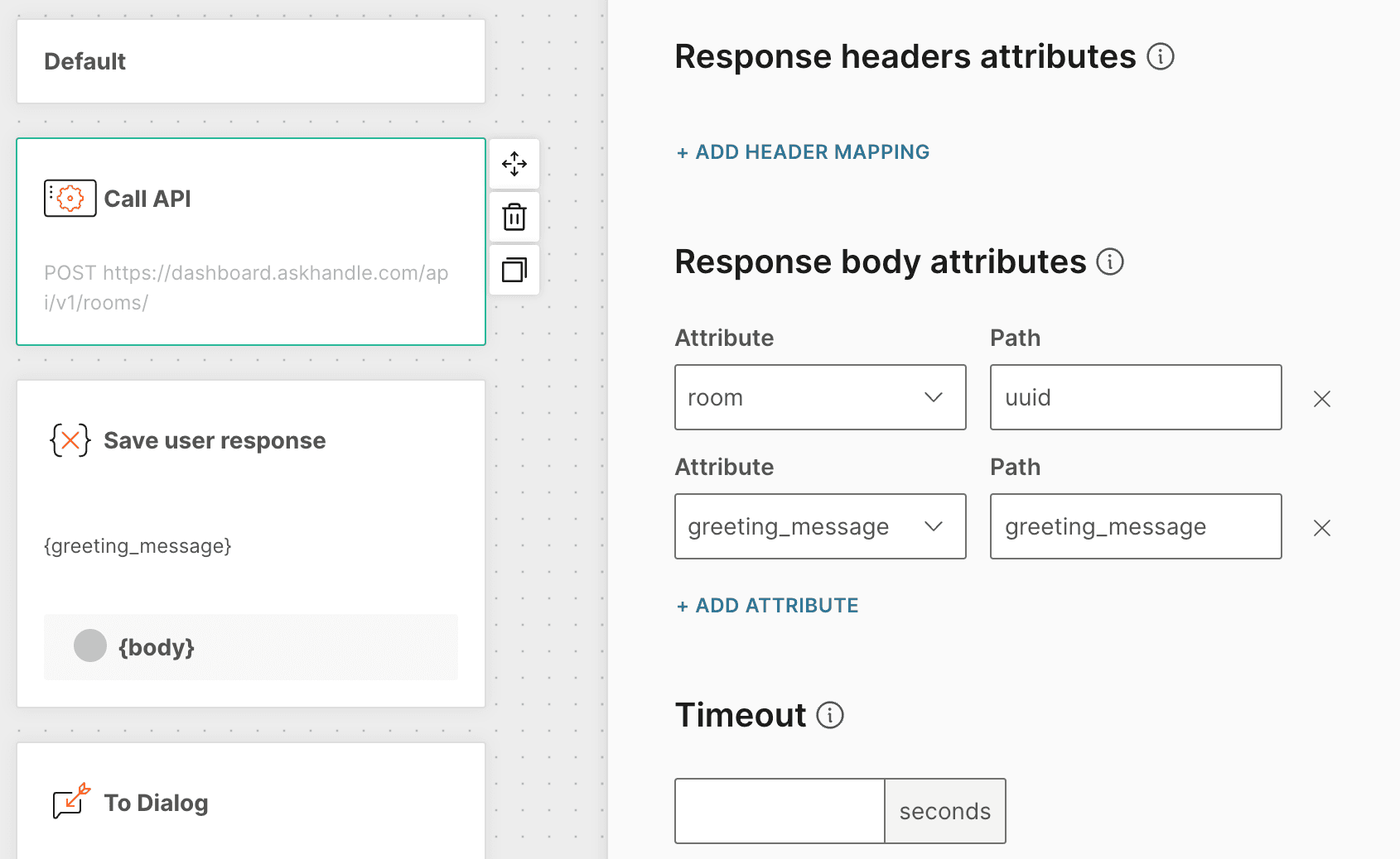 response body attributes