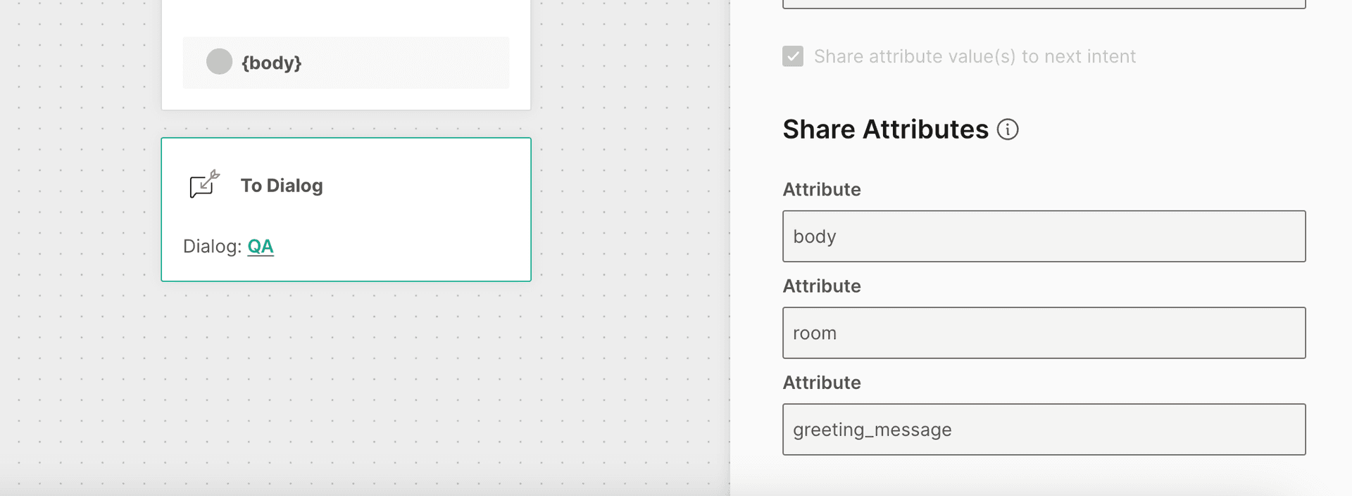 share attributes